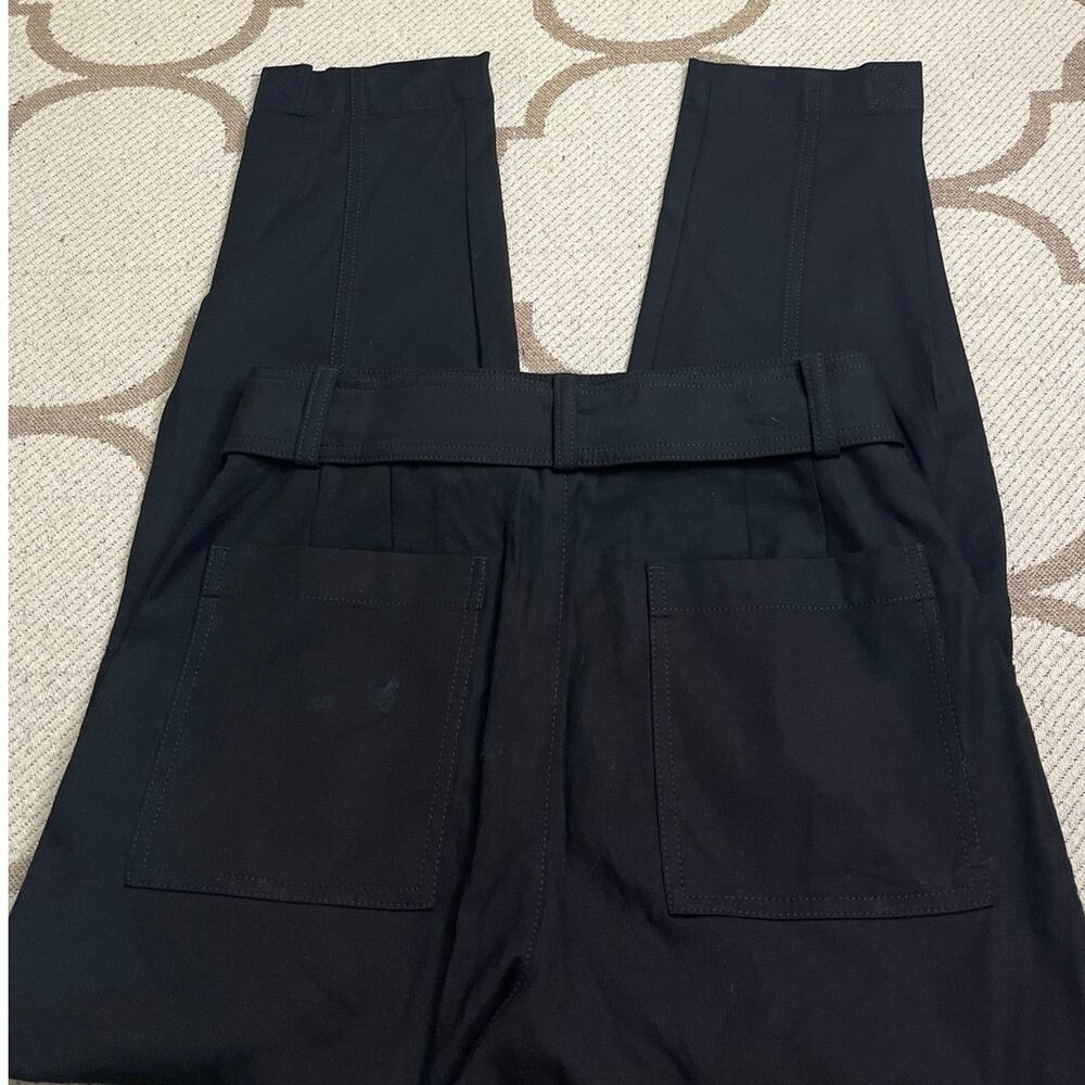 Banana Republic slim refined stretch cargo belted black pants, size 4 - Picture 12 of 14